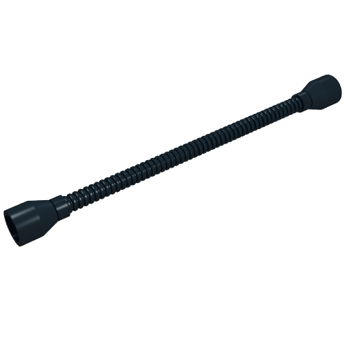 Rendu LDraw de Flexible Hose 8.5L avec Tabless Ends (Ends same color as Tube), couleur indicative