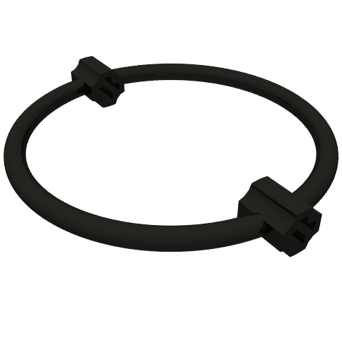Barre, diamètre de l'anneau 7L, avec 2 connecteurs d'essieu (Bar, Ring 7L Diameter, with 2 Axle Connectors)