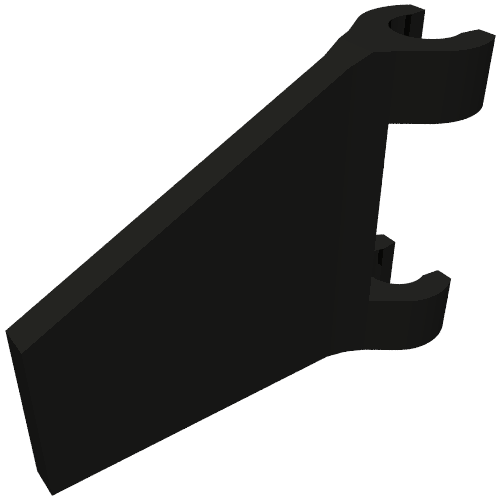 Drapeau 2 x 2 Trapézoïde avec zone évasée entre les attaches (Flag 2 x 2 Trapezoid with Flared Area between Clips)