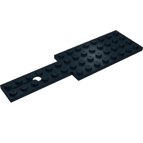Rendu LDraw de Base de véhicule 4 x 14 pour appareil de direction (Vehicle Base 4 x 14 for Steering Gear), couleur indicative