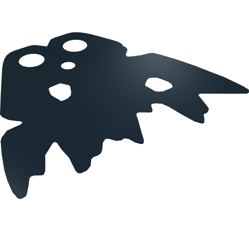Cape en lambeaux avec trous (Neckwear Cape, Tattered with Holes)