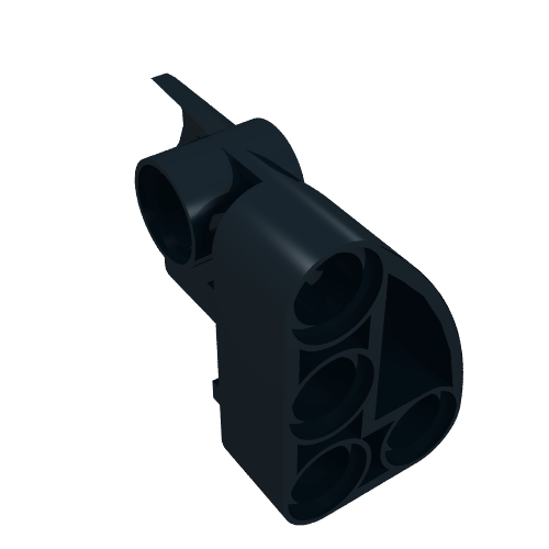 Rendu LDraw de Carénage de panneau Technic #1 petit court lisse, côté a (Technic Panel Fairing #1 Small Smooth Short, Side A), couleur indicative