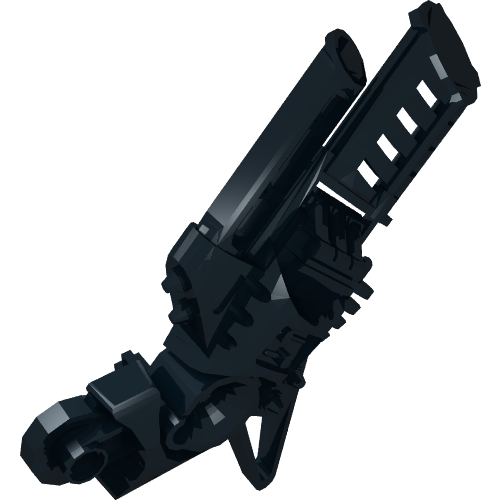 Rendu LDraw de Large Figure Weapon Gun, Sonic Blaster Arm, couleur indicative