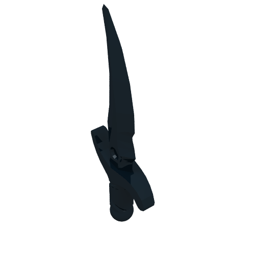 Rendu LDraw de Poignard d'arme (Weapon Dagger), couleur indicative