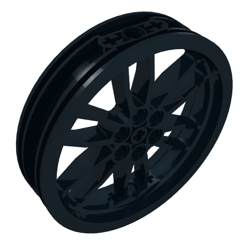 Rendu LDraw de Roue 75 x 17 moto (Wheel 75 x 17 Motorcycle), couleur indicative