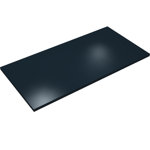 Rendu LDraw de Tuile 8 x 16 avec tubes inférieurs (Tile 8 x 16 with Bottom Tubes), couleur indicative