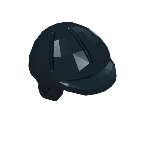 Cheveux et casque, long avec queue de cheval et casque d'équitation [sans motif] (Hair and Helmet, Long with Ponytail and Riding Helmet [Plain])