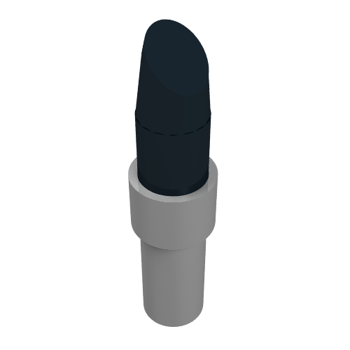 Rendu LDraw de Rouge à lèvres [sans motif] (Lipstick [Plain]), couleur indicative