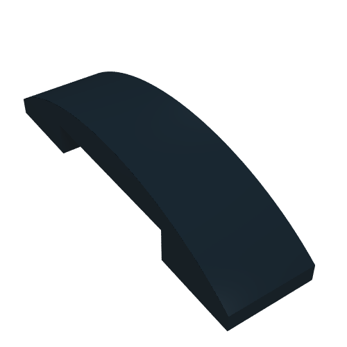 Brique courbée 4 x 1 double, Non tenons (Brick Curved 4 x 1 Double, No Studs)