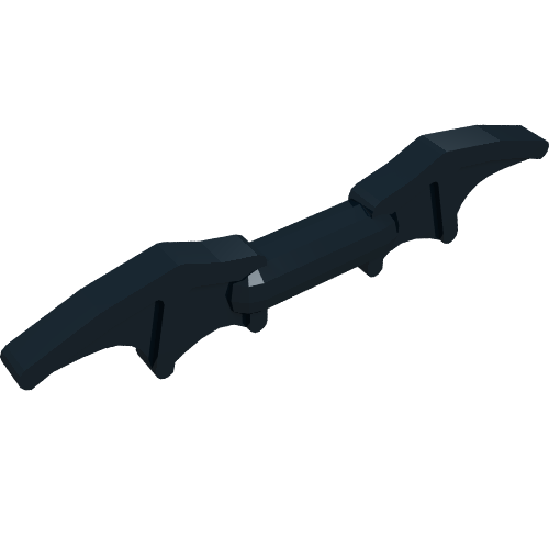 Rendu LDraw de Arme Batarang (Weapon Batarang), couleur indicative