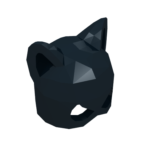 Masque avec oreilles de chat [type 2] (chatwoman) (Mask with Cat Ears [Type 2] (Catwoman))