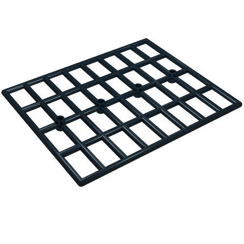 Rendu LDraw de Barre 11 x 13 Grille (Bar 11 x 13 Grille), couleur indicative