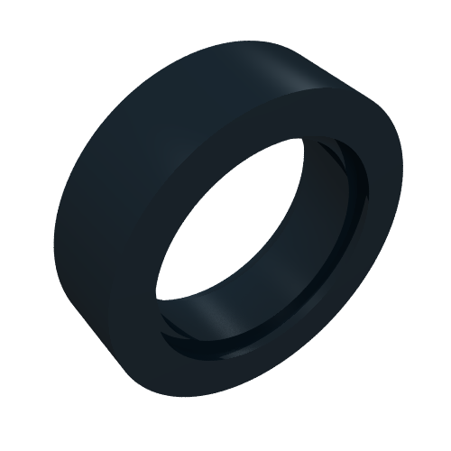 Rendu LDraw de Tyre Smooth Old Style - Small, couleur indicative