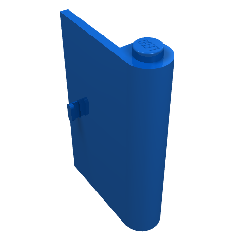 Rendu LDraw de Porte 1 x 3 x 4 droite (Door 1 x 3 x 4 Right), couleur indicative