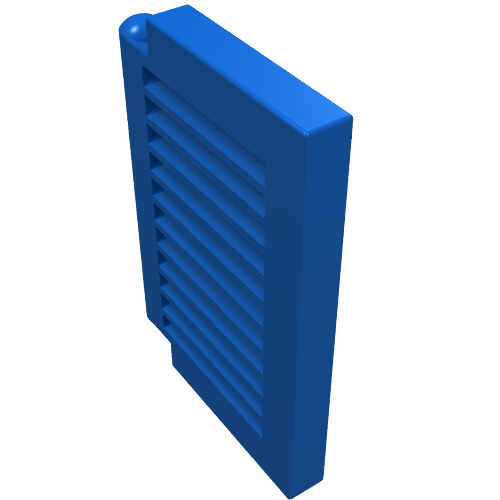 Rendu LDraw de Fenêtre 1 x 2 x 2 Volant (Window 1 x 2 x 2 Shutter), couleur indicative
