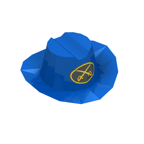 Chapeau de Cowboy avec Cavalerie Logo imprimé (Hat Cowboy with Cavalry Logo Print)