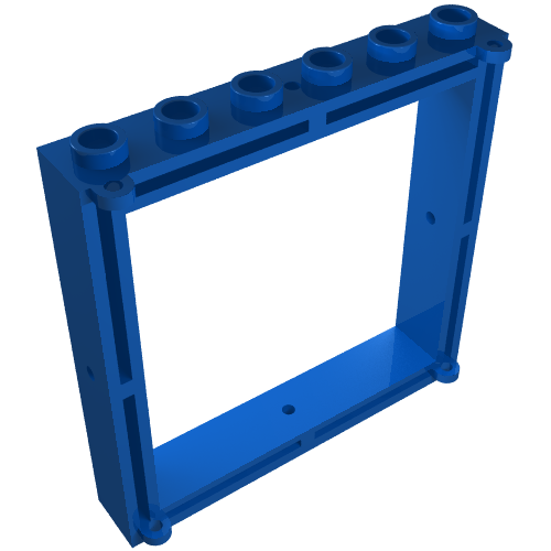 Rendu LDraw de Fenêtre 1 x 6 x 5 (Window 1 x 6 x 5), couleur indicative