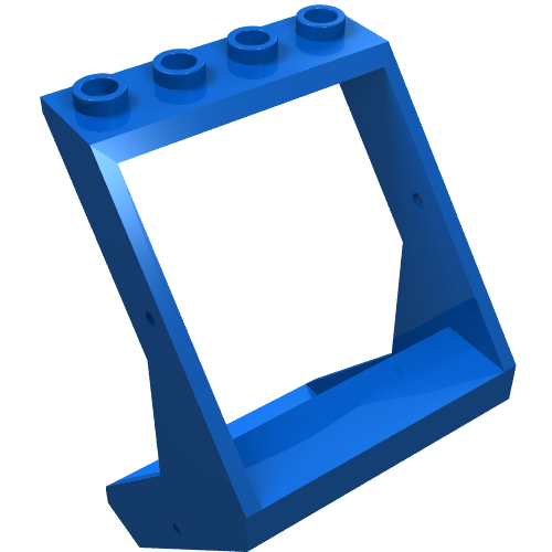 Rendu LDraw de Fenêtre 4 x 4 x 6 vers l'extérieur (Window 4 x 4 x 6 Outward Sloping), couleur indicative