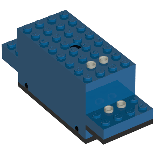 Rendu LDraw de Motor, Train, 4.5V 12 x 4 x 4 Type I, couleur indicative