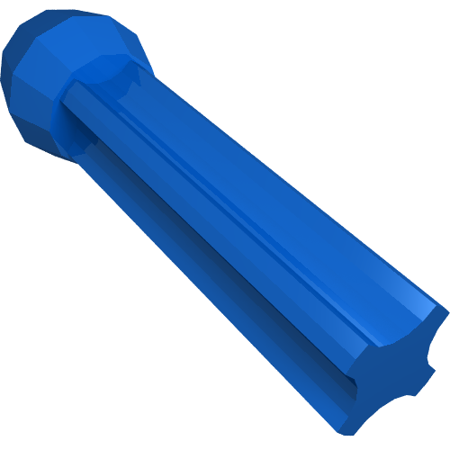 Rendu LDraw de Projectile, Weapon Foam Dart avec Black Tip, couleur indicative