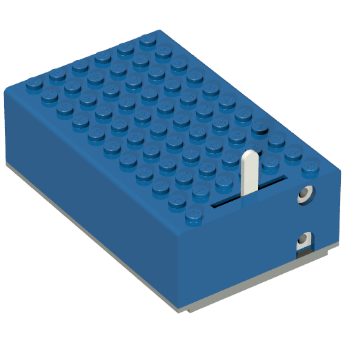 Rendu LDraw de Battery Box, 4.5V 7 x 11 x 3 Type 1 [Complete Assembly], couleur indicative