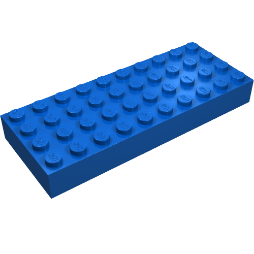Rendu LDraw de Brique 4 x 10 (Brick 4 x 10), couleur indicative