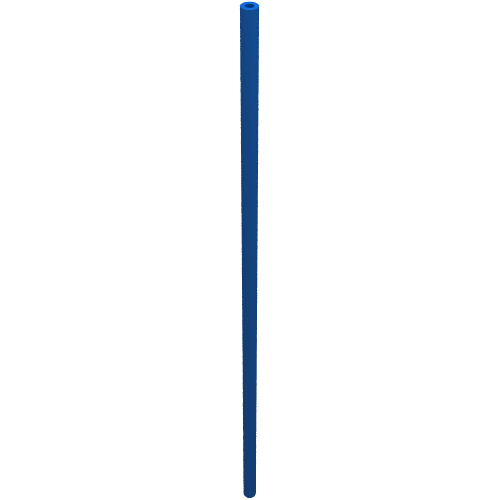 Rendu LDraw de Tuyau rigide 3mm D. 17L / 13,6cm (Hose Rigid 3mm D. 17L / 13.6cm), couleur indicative