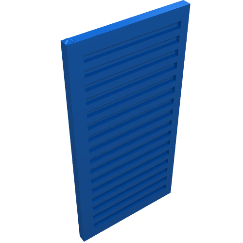 Rendu LDraw de Fenêtre 1 x 3 x 5 Volant (Window 1 x 3 x 5 Shutter), couleur indicative