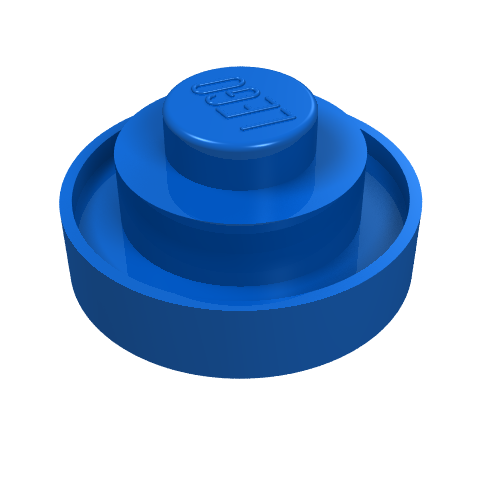 Rendu LDraw de Haltères sport poids (Sports Barbell Weight), couleur indicative