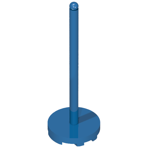 Rendu LDraw de Fabuland, Equipment Umbrella Stand avec ronde Base, couleur indicative