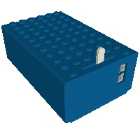 Rendu LDraw de Battery Box, 4.5V 7 x 11 x 3 Type 2 [Complete Assembly], couleur indicative