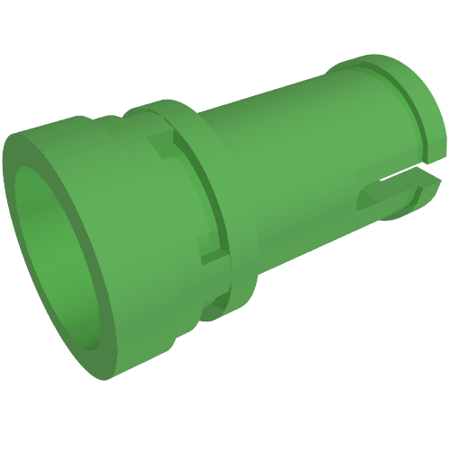 Rendu LDraw de Connecteur Technic 1/2 avec Anti-tenon (Technic Pin 1/2 with Anti-Stud), couleur indicative
