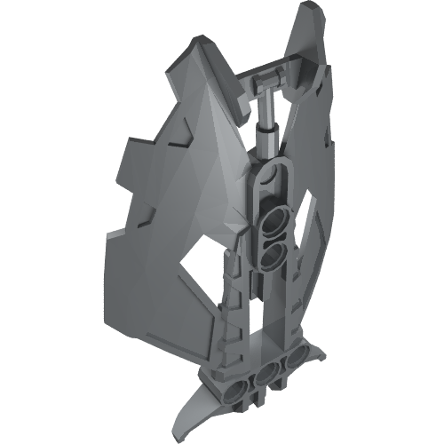 Rendu LDraw de Large Figure Armor panneau / Shield, couleur indicative