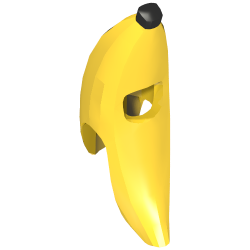 Rendu LDraw de Costume Banana Suit avec Black Tips, couleur indicative