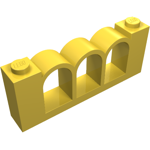 Rendu LDraw de Clôture 1 x 6 x 2 (Fence 1 x 6 x 2), couleur indicative