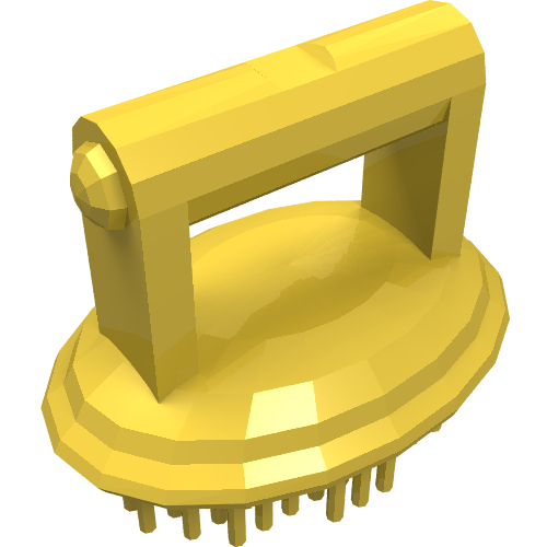 Rendu LDraw de Scala, Animal / Creature Accessory, Horse Brush, couleur indicative