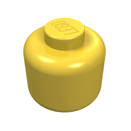 Tête de minifigurine [sans motif] [tenon plein] (Minifig Head [Plain] [Solid Stud])