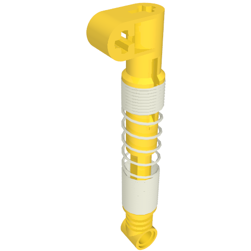 Rendu LDraw de Technic Shock Absorber 9.5L avec Hard Spring, couleur indicative