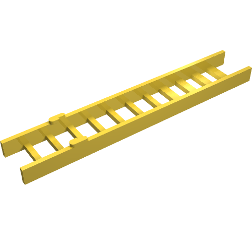 Rendu LDraw de Échelle deux pièces, section inférieure (Ladder Two Piece, Bottom Section), couleur indicative