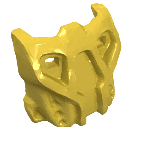 Rendu LDraw de Large Figure Mask Krana Su, couleur indicative
