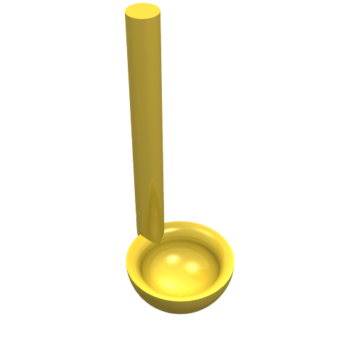 Rendu LDraw de Louche d'équipement (Equipment Ladle), couleur indicative