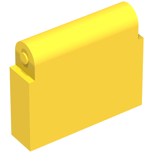 Rendu LDraw de Fabuland, Car Roof, Flippable - charnière Brique, couleur indicative