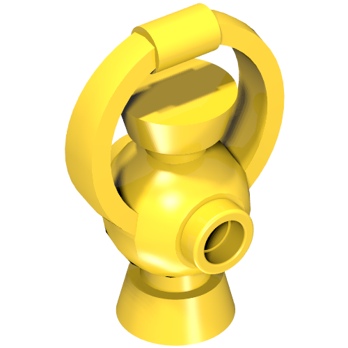 Rendu LDraw de Équipement Lanterne avec poignée ronde (Equipment Lantern with Round Handle), couleur indicative