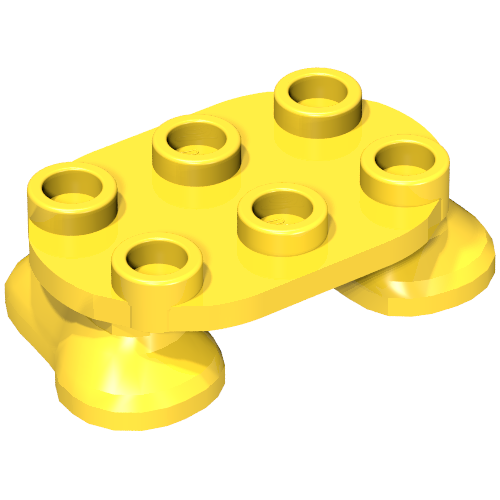 Pieds, 2 x 3 x 2/3 avec 6 tenons sur le dessus (Feet, 2 x 3 x 2/3 with 6 Studs on Top)