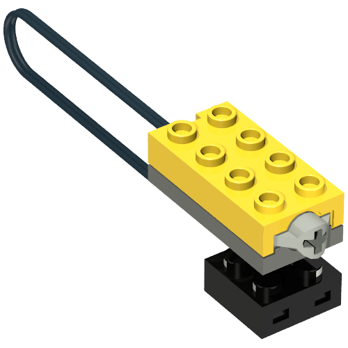 Rendu LDraw de Sensor, Touch, Fixed Cable, couleur indicative
