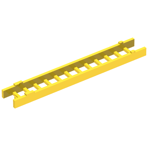 Rendu LDraw de Échelle 10,3 cm (écaillée) 3 pièces - Section centrale (Ladder 10.3cm (collapsed) 3-Piece - Middle Section), couleur indicative