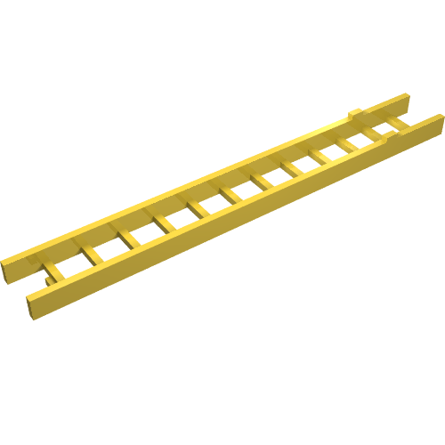 Rendu LDraw de Échelle 10,3 cm (écaillée) 3 pièces - haut Section (Ladder 10.3cm (collapsed) 3-Piece - Top Section), couleur indicative