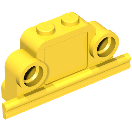 Rendu LDraw de Brique courbe 1 x 4 x 2 Fabuland Bell Shape avec Headlights, couleur indicative