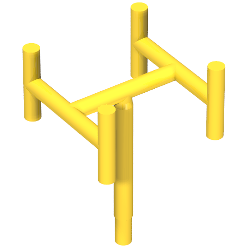 Rendu LDraw de Fabuland, Antenne (Fabuland, Antenna), couleur indicative