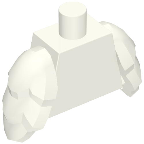 Torse avec ailes d'oiseau [sans motif] (Torso with Bird Wings [Plain])